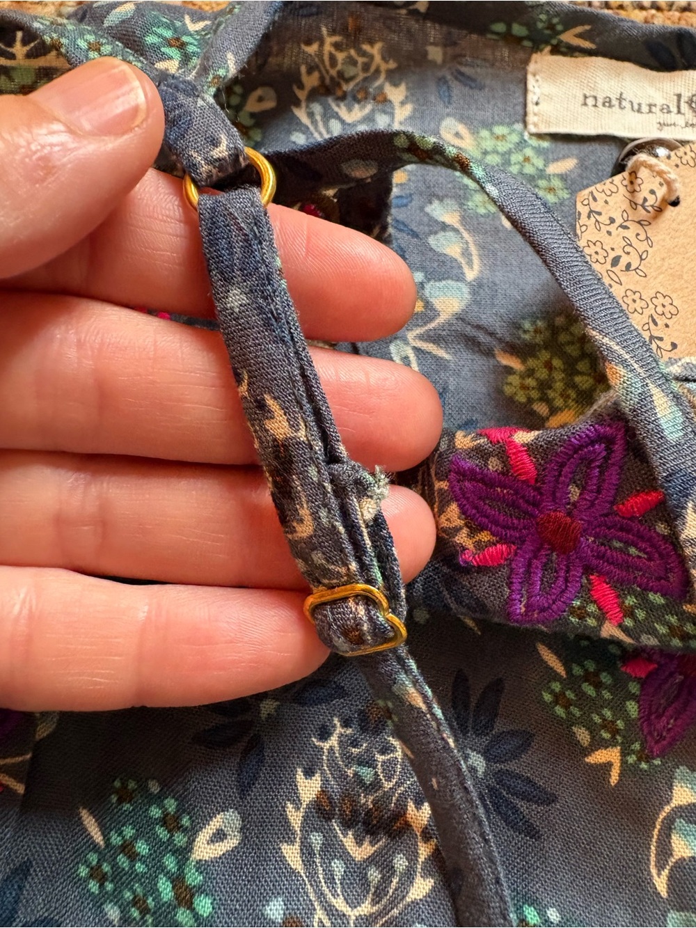 NWT | NATURAL LIFE | Sara Embroidered Floral Dress | XS - Picture 4 of 7